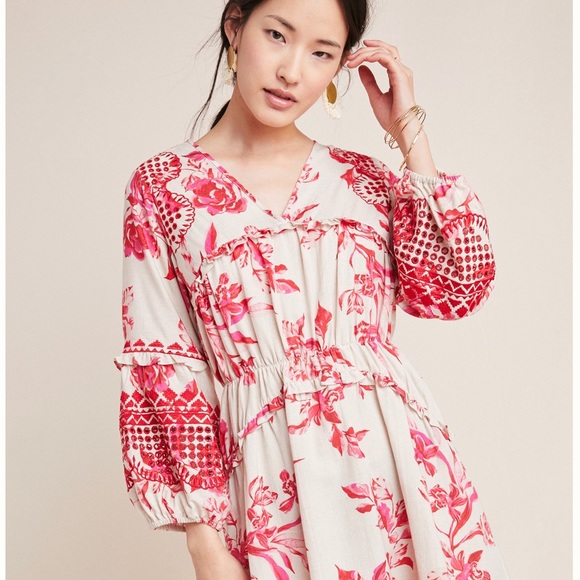 anthropologie floral embroidered dress Margaret Floral Embroidered Maxi Wedding Dress | Occasion Dress in Sizes  XXS–6X main image 0